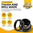 2 Pack 270100 Black Pool Valve Adaptor Replacement Kit Fit for Pentair Quad D.E. Filter, FNS Plus Filter, Clean & Clear Plus Filter