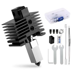 Upgrade X1/X1C Hotend Kit Print Head for Bambu Lab X1 Carbon 3D Printer,High-Temperature Extruder Hot End Kit with Hardened Steel Nozzle 0.2,0.4,0.6,0.8mm,Ceramic Heater,Thermistor and DIY Tools