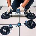 2PCS Seamless Seam Setter Adjustable Suction Cup 6Inch 90-270 Degree Tile Corner Leveling Tensioner Alignment Countertop Leveler Tools for Granite Stone Floor Seaming Installation Gripper Joiner