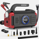 Portable Air Pump ACEZUK 9000A Car Battery Jump Starter Peak Power Bank with Air Compressor Air Blower