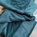 BGment Teal Velvet Blackout Curtains for Living Room, Thick Luxury Thermal Insulated Curtains 84 inches Long Noise Reduce Back Tab and Rod Pocket Super Soft Drapes for Bedroom, 2 Panels, 42 x 84 Inch