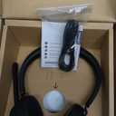 Lenovo Wireless VoIP Headset Teams Certified, Noise-Canceling Mic, Bluetooth 5.3 Multipoint, USB-A Receiver, 31-Hour Talk & 60-Hour Playback, Lightweight Over-Ear Design, Replaceable Earcups