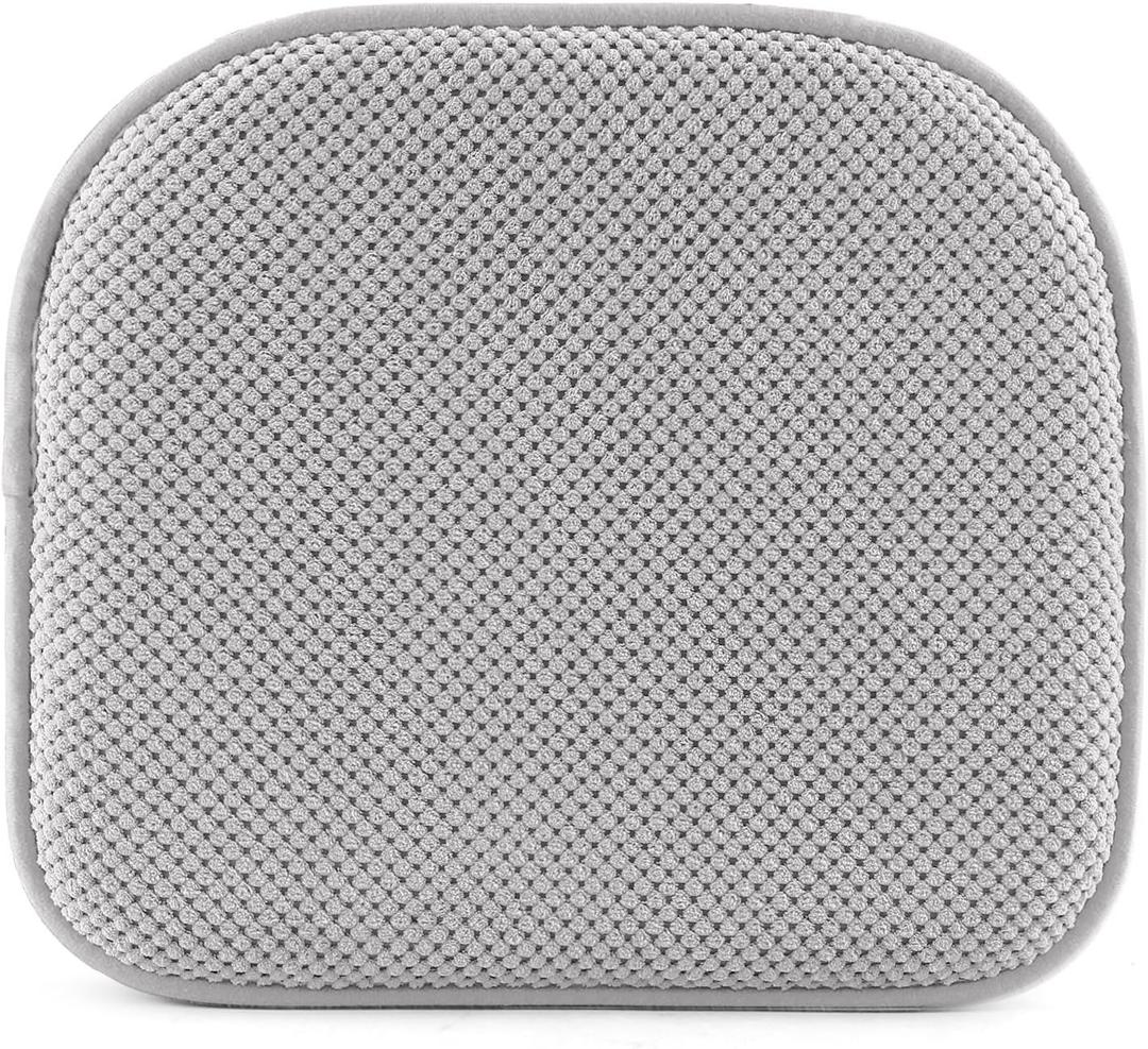 SWEMSTAR Chair Cushions - 15"*17" Kitchen Dining Chair Pads Foam Seat Cushion for Chairs Barstool Cushions Non Slip Seat Pad Light Grey