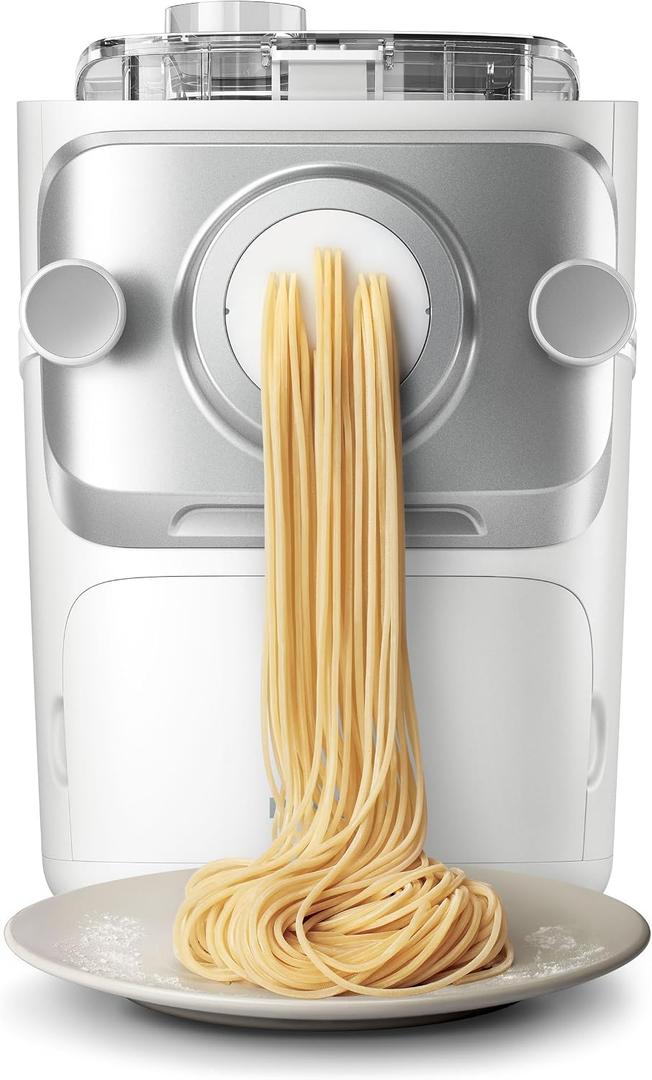 Philips 7000 Series Pasta Maker, ProExtrude Technology 150W, 8 discs, Perfect Mixing Technology, Prepare up to 8 Portions, HomeID App, White, (HR2660/03)