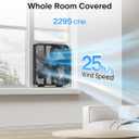 PELONIS 20 Inch Box Fan 3 Speeds, Window Fans, Floor or Tabletop, 25ft/s, Superior Air Throw (2295 CFM), Lightweight, 5 Blades, Fans for Bedroom, Office, Living Room, Garage