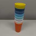 Homestockplus 16 Oz Unbreakable Drinking Reusable Cup Wheat Straw Cups Dishwasher and Microwave Safe Water Glasses BPA Free E-Co Friendly Tumbler CupsSet of 8