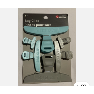 Culinary Elements 6 Piece Bag Clips, And Reusable Ice Cubes 7Pcs