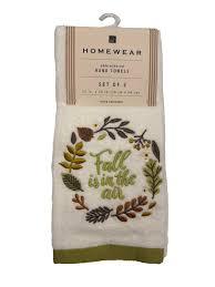 Homewear 2PK Hand Towel Fall In Air White