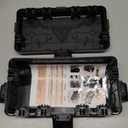 Hrensaw Medium Outdoor Electrical Box(10.6x5.5x4.5inch),Weatherproof Connection Box w/6 Cable Entry,IP54 Waterproof Extension Cord Cover Protect Power Strip,Timer,Plug,Holiday Lights,Black