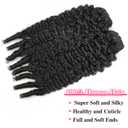 18 inch Burmese Curly Clip ins For Black Women Real Human Hair #1B Natural Color Burmese Curly Clip in Hair Extensions Brazilian Virgin Clip on Hair Daily Wear Easy to Style