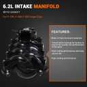 6.2L Intake Manifold Compatible with 2010-2014 Ford F-150 2011-2016 Ford F-250 F-350 Super Duty Replace# AL3E-9424-DA AL3Z9424G
