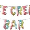 Ice Cream Bar Balloons Decorations,Summer Ice Cream Balloons Kit for Birthday Baby Shower Wedding Party Decorations (ICE CREAM BAR Rainbow)