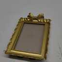 Company Vintage Gold Frame with Accent Bow, Resin, 4x6