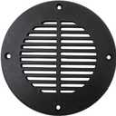 JSP Manufacturing Floor Drain and Vent Cover - Black, 4"