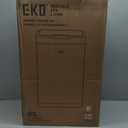 EKO Mirage-T 50 Liter / 13.2 Gallon Touchless Rectangular Motion Sensor Trash Can, Brushed Stainless Steel Finish