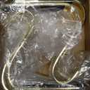 Christmas Stocking Holders Xmas Fireplace Hanger Hooks Holiday Mantel Garland Clips Metal Grips Set of 4(Gold)