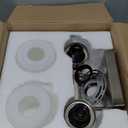 DIKAIDA Bathroom Light Fixtures Over Mirror, 2-Light Modern Nickel Vanity Lights with White Glass Shade, Bathroom Wall Lamp Sconces for Mirror Bedroom, Living Room Hallway Small Space