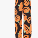 Halloween Pajama Pants Women Pumpkin Skull Ghost Print Pajamas Cute Funny PJ's Women's Jammies PJs, L