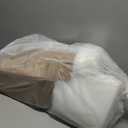 downluxe Waterproof Outdoor Chair Cushions Set of 2, 19" x 19" x 3" Patio Chair Cushion with Non-Slip Ties & Handle, Square Outdoor Cushion for Patio Furniture with Removable Cover, Brown