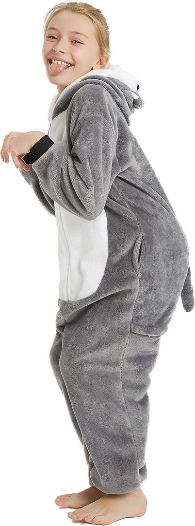 Animal Dog Onesie Kids Unisex Onepiece Pajamas Halloween Cosplay Party Costume