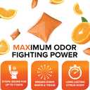 Camco TST MAX RV Toilet Treatment Drop-INs - Control Unwanted Odors & Break Down Waste and Tissue - Safe Septic Tank Treatment - Orange Scent, 30-Pack (41183)
