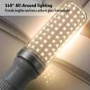 E26 LED Bulbs, 40W LED Light Bulbs Equivalent 400W, 3000K Sunset Color Warm Light, Not Dimmable, AC 110-220V, E26 Light Bulbs (2 Pack)