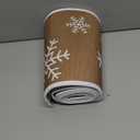 Soulchen 28 Inch Christmas Tree Collars Rustic Burlap Tree Collar with Snowflake Christmas Boho Burlap Trees Skirt for Home Xmas Indoor Winter Party Decor