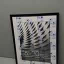 Americanflat 16x20 Picture Frame with Polished Plexiglass - Use as 12x16 Frame with Mat or Display 16x20 Photo Without Mat - Streamline Collection - Thin Border Picture Frames for Wall - Black