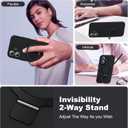 SKYLMW Designed for iPhone 12 Case with Magnetic Invisible Stand Compatible with MagSafe Military Drop Tested Shockproof Silicone iPhone 12 Phone Cases for Women Men 6.1'' 2020, Black