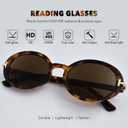 OPTOFENDY Reading Sunglasses for Women Classic Full Lens Sun Readers UV400 Outdoor Sunglasses (Tortoise)