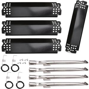 Grill Replacement Parts for Nexgrill 720-0830H, 720-0864, 720-0864M Gas Grills, 4 Pack Grill Burners, Heat Plates Shield and Igniter Replacement Repair Kit for Home Depot Nexgrill 4 Burner 720-0830H
