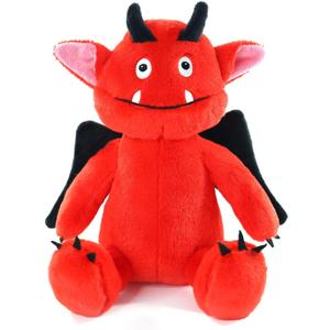 2 x Sew Butiful Red Monster Stuffed Animal Toy, Cute Plushies, Stuffed Bat Plush Gift for Kids, Boys, Girls, Children Birthday Christmas