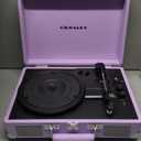 Crosley CR8005F-LN Cruiser Plus Vintage 3-Speed Bluetooth in/Out Suitcase Vinyl Record Player Turntable, Lavender