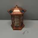 Solar Outdoor Waterproof Hanging Lantern, Yard Decorative Solar Lights PVC Upgrade 3 LED Flickering Flameless Candle Decorative Lights for Garden(Garden Candle)