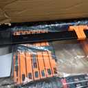 SINMEIRUN Telescoping Ladder, 16.5 FT, A Frame, 330 lbs Capacity; Orange