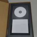 Vertical CD Album Display Frame for Standard Jewel Case and Disc, Wood Frame with Black Flocked EVA Liner, Plexiglass Front, Wall Mount or Tabletop Display, 13.4 x 7.9 in, Black