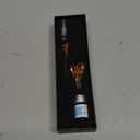 Crystal Glass Intarsia Dip Pen Fountain Pen Kit Vintage Calligraphy Signatures Pen, Orange