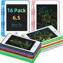 Party Favor 16 Pack LCD Writing Tablet for Kids, 6.5 Inch Colorful Doodle Board, Erasable Reusable Electronic Drawing Pads, Educational Learning Toys Birthday Gifts for Girls Boys Age 3 4 5 6 7 8