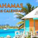 Bahamas Calendar 2026 Monthly Wall Calender 12 Month | American Made In The USA