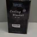 Topcee Cooling Blanket for Hot Sleepers,Absorbs Heat to Keep Body Cool for Night Sweats,100% Oeko-Tex Certified Cool Fiber,Breathable,Comfortable, Hypo-Allergenic, All-Season (90"x104"King Size). (Coffee Watercolor)