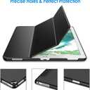 JETech Case for iPad Pro 12.9 Inch (1st and 2nd Generation, 2015 and 2017 Model), Auto Wake/Sleep (Black)