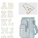 sportsnew Birthday Gifts for Women Personalized Initial Water Bottle Holder with Strap fits Most 40oz Tumbler with Handle Water Bottle Carrier Bag with Phone Pocket & Straw Topper Tumbler Accessories