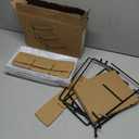 Mfacoy 3 Tier Serving Tray Set, 12" Tiered Serving Trays Platters, Reusable Serving Tray for Party, Collapsible Sturdier Stand with Stable Cross Bars, Serving Platters for Veggie, Fruit, Dessert