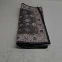 Hallway 2x5 Washable Runner Rug: Oriental Stain Resistant Kitchen Entryway Rugs Farmhouse Ultra Soft Bathroom Bedroom Print Floor Mat Thin Non Slip Indoor Carpet for Living Room Laundry(2X5,Black)