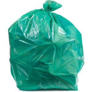 Plasticplace 55-60 gallon Trash Bags │ 1.2 Mil │ Green Heavy Duty Garbage Can Liners │ 38” x 58” (50 Count)