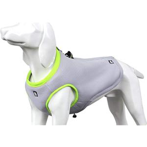 SGODA Dog Cooling Vest Harness Cooler Jacket Grey Green (XX-Small Chest 12-14")