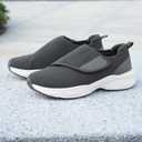 ORTOREX Men Orthopedic Diabetic Walking Shoes Edema Shoes for Swollen Feet (12, Grey)