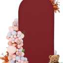 7.2FT Arch Covers, Red Arch Backdrop Cover, Cover Only | Stretchy, Spandex Balloon arch backdrop Stand Cover for Wedding Birthday Party Ceremony Banquet Decoration