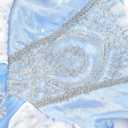 TYHTYM Deluxe Princess Costumes Little Girls Dress Kids Fancy Gown Cosplay Halloween Party 2-11T (Blue)