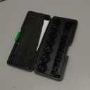 TecoTek 15-Piece 1/2-Inch Drive Metric Low Profile Impact Socket Set, Stubby Socket Set, 10mm-24mm, No Skips Sizes, 6 Point, Cr-Mo, Shorter Socket for Tight Areas